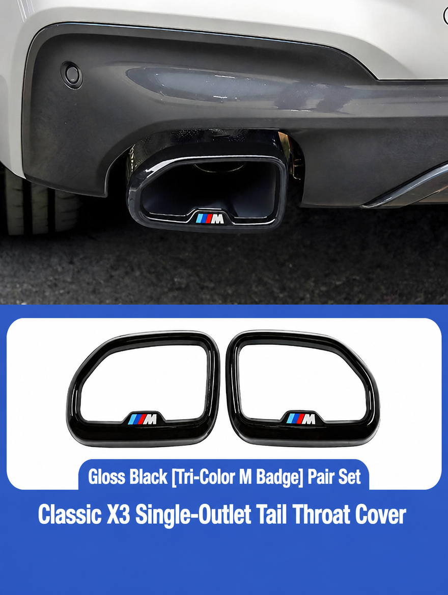 Embellecedor de salida de escape BMW - Kit de moldura cromada para X3/X4/X5/X6/X7