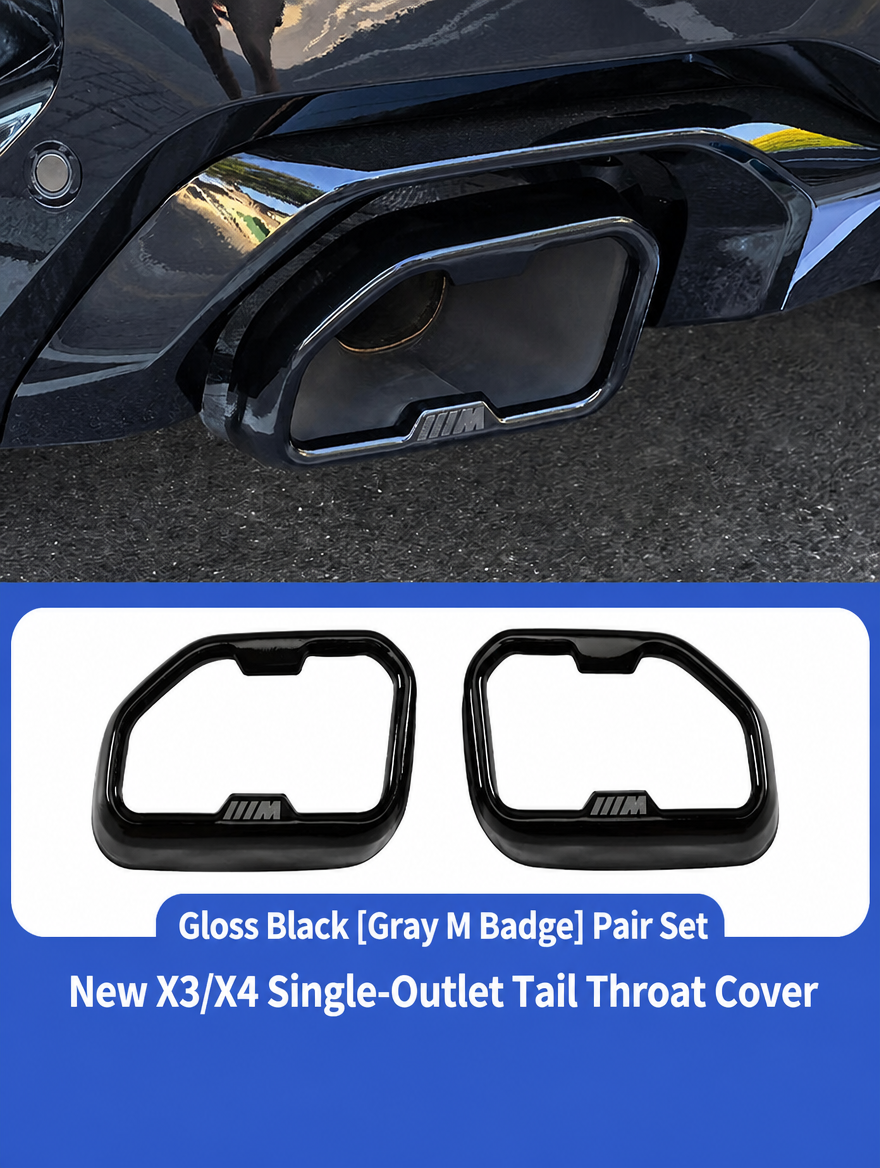 Embellecedor de salida de escape BMW - Kit de moldura cromada para X3/X4/X5/X6/X7