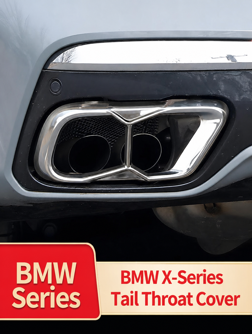 Embellecedor de salida de escape BMW - Kit de moldura cromada para X3/X4/X5/X6/X7