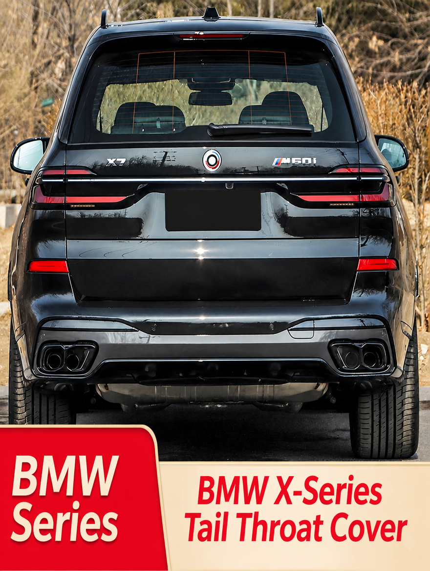 Embellecedor de salida de escape BMW - Kit de moldura cromada para X3/X4/X5/X6/X7