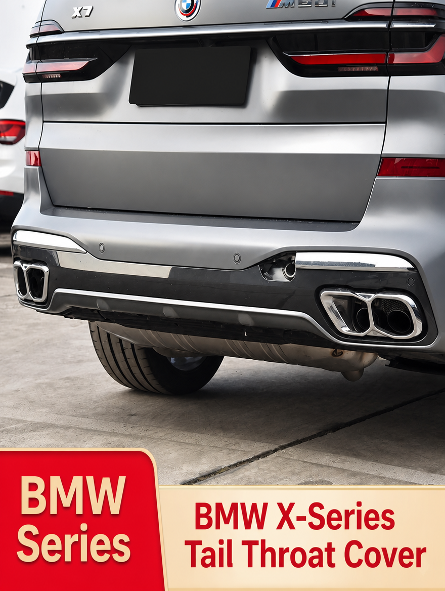 Embellecedor de salida de escape BMW - Kit de moldura cromada para X3/X4/X5/X6/X7