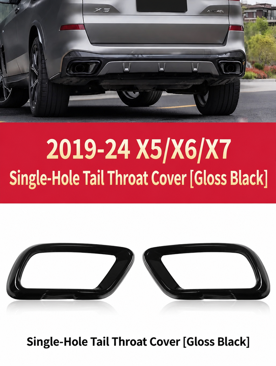 Embellecedor de salida de escape BMW - Kit de moldura cromada para X3/X4/X5/X6/X7