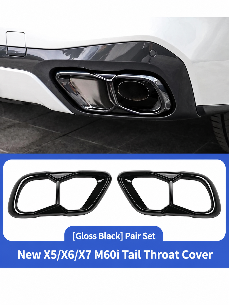 Embellecedor de salida de escape BMW - Kit de moldura cromada para X3/X4/X5/X6/X7
