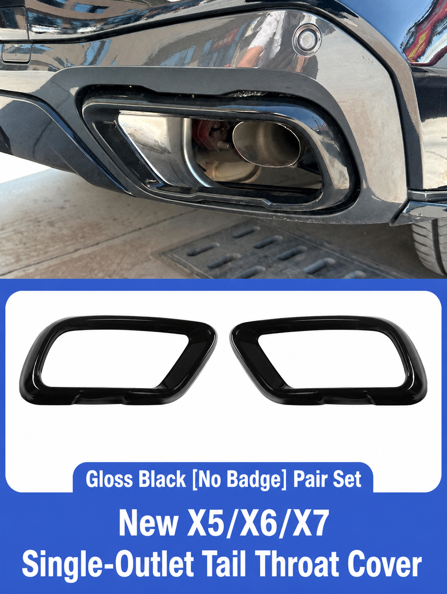 Embellecedor de salida de escape BMW - Kit de moldura cromada para X3/X4/X5/X6/X7