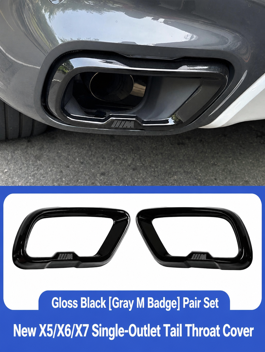 Embellecedor de salida de escape BMW - Kit de moldura cromada para X3/X4/X5/X6/X7