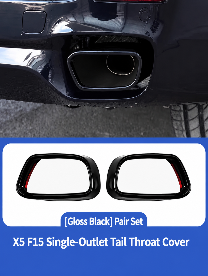 Embellecedor de salida de escape BMW - Kit de moldura cromada para X3/X4/X5/X6/X7