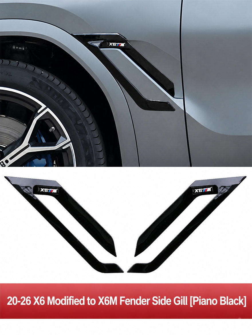 BMW X5/X6/X3 M-Style Fender Side Gill Trim
