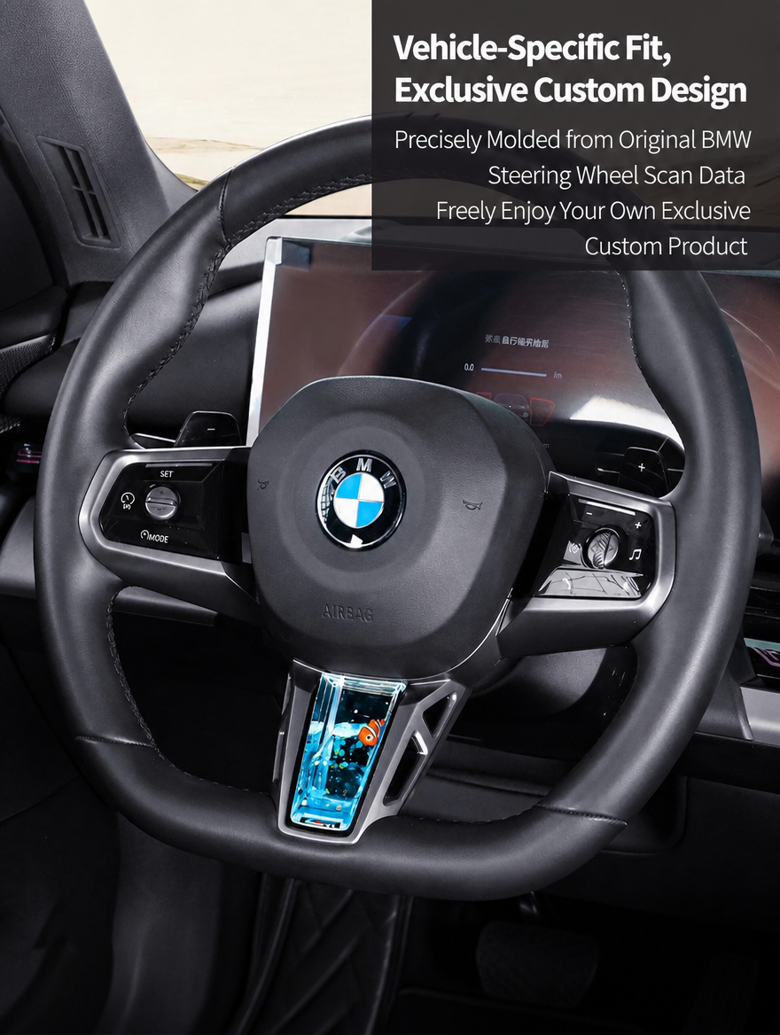 BMW Steering Wheel Liquid Ornament