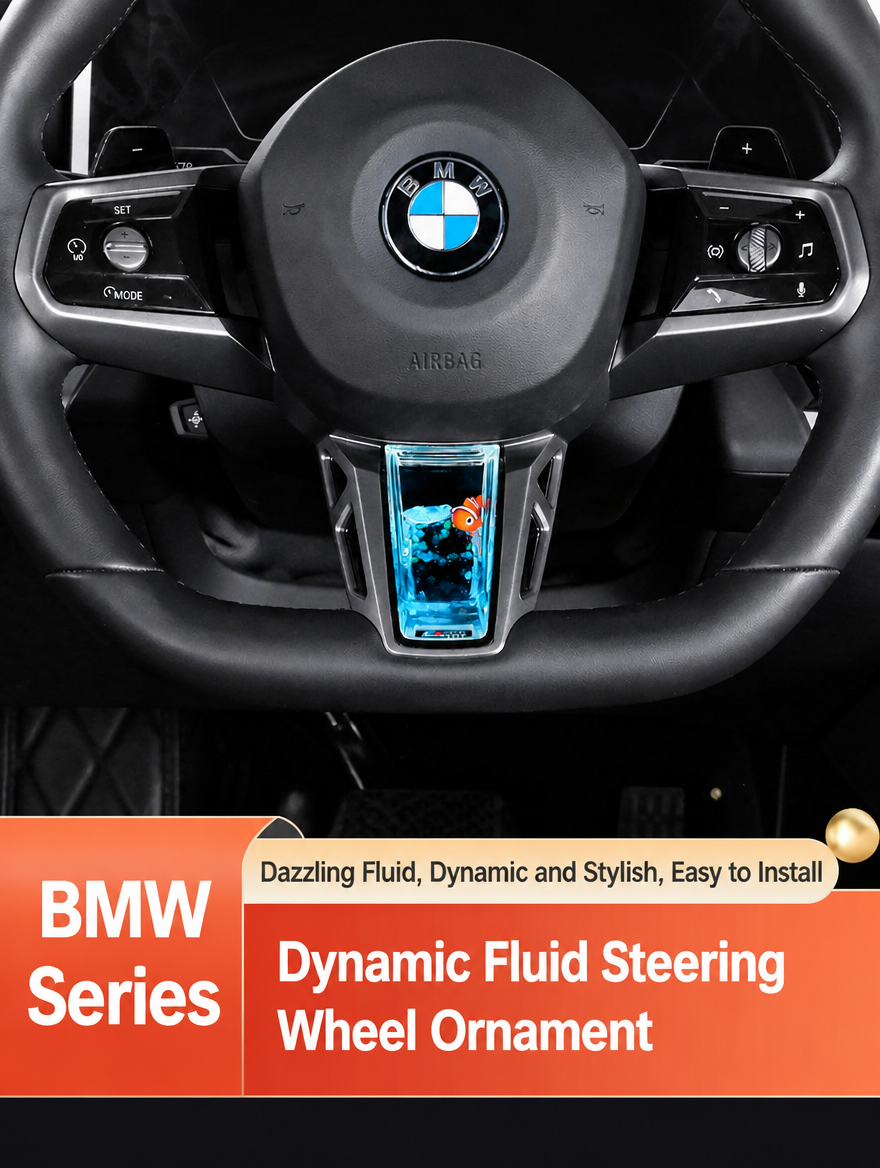 BMW Steering Wheel Liquid Ornament