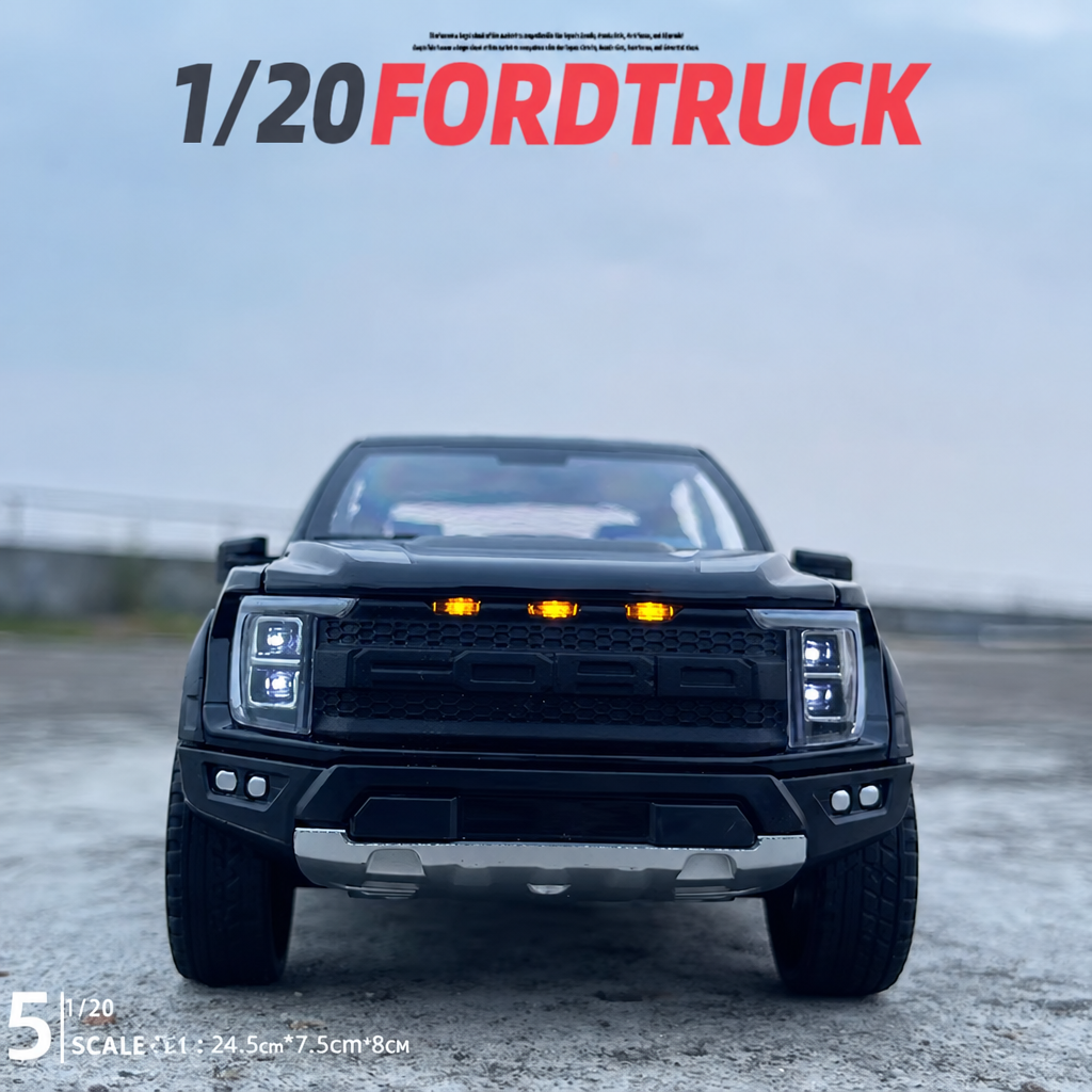 1:20 Ford Raptor diecast model front view