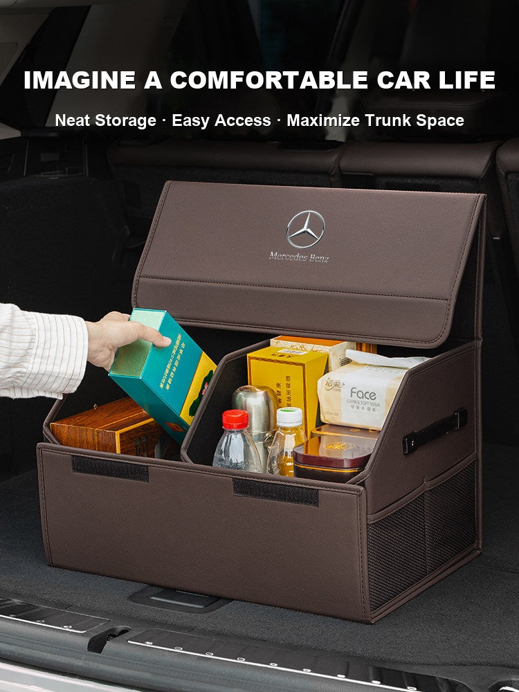 Mercedes-Benz Trunk Storage Box Set – Leather Organizer
