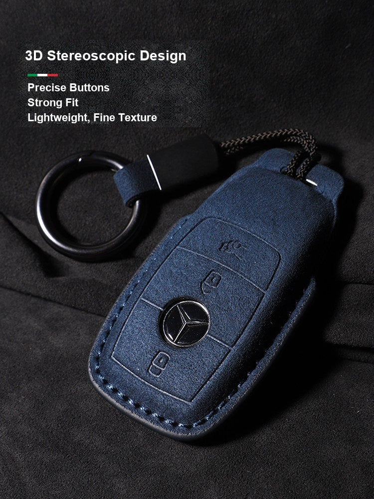 Mercedes-Benz nøgleetui i ruskind – Heldækkende cover
