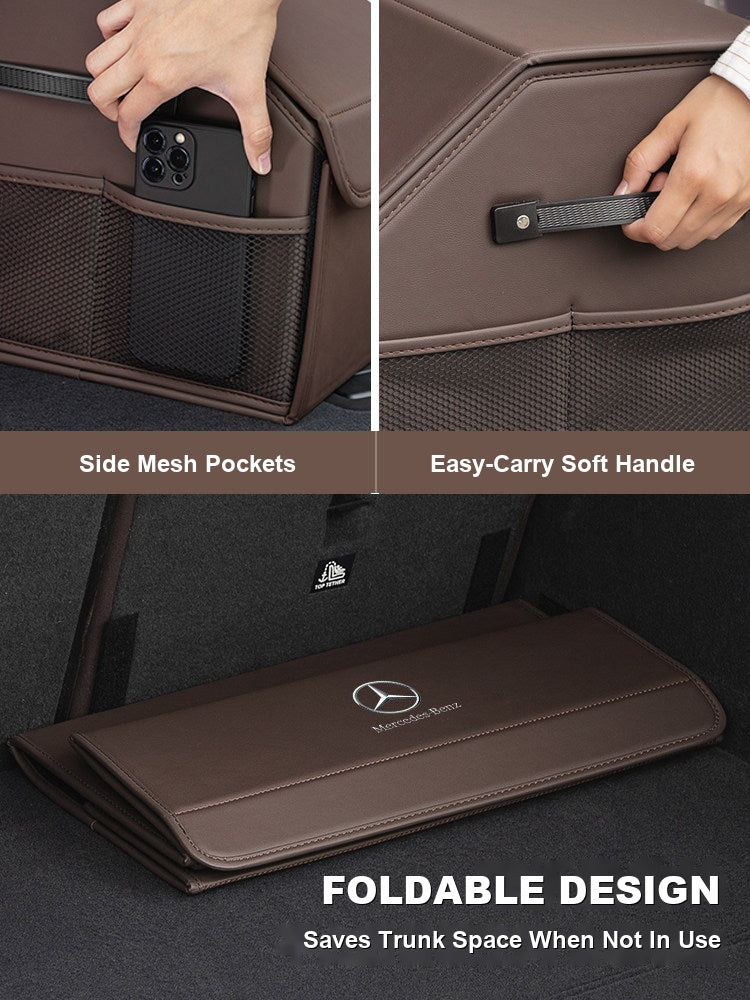 Mercedes-Benz Trunk Storage Box Set – Leather Organizer