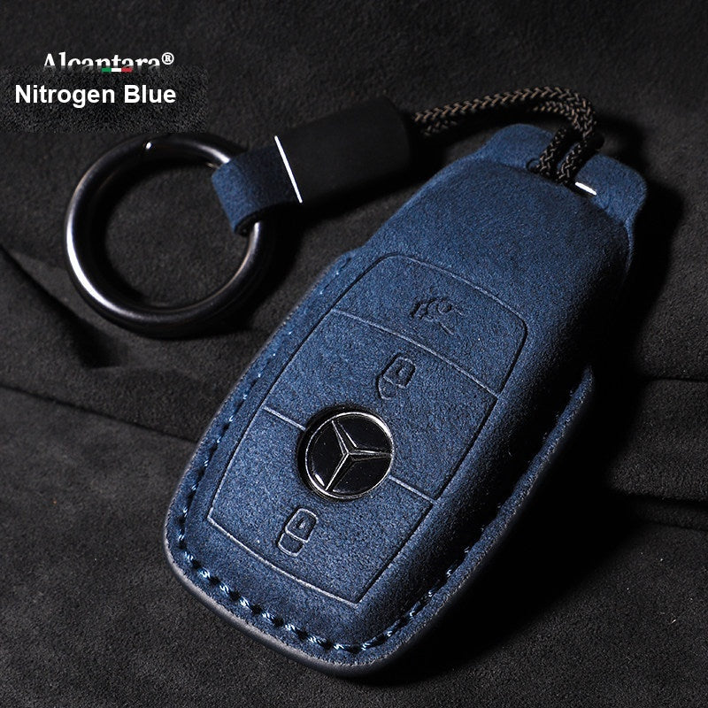 Mercedes-Benz nøgleetui i ruskind – Heldækkende cover