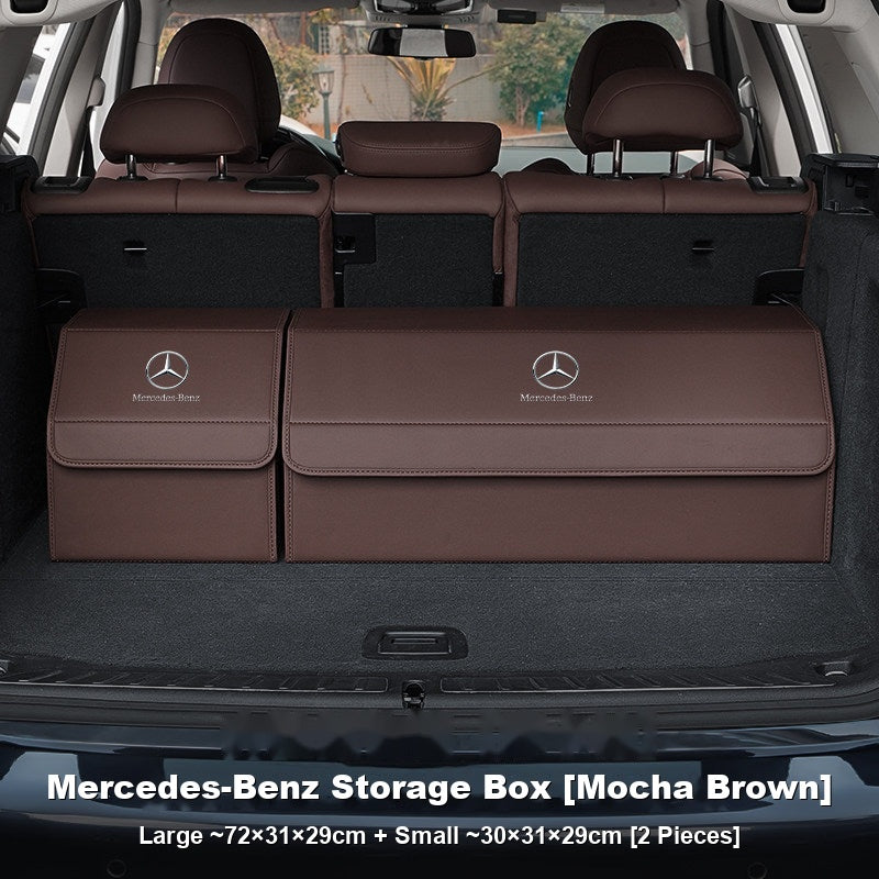 Mercedes-Benz Trunk Storage Box Set – Leather Organizer