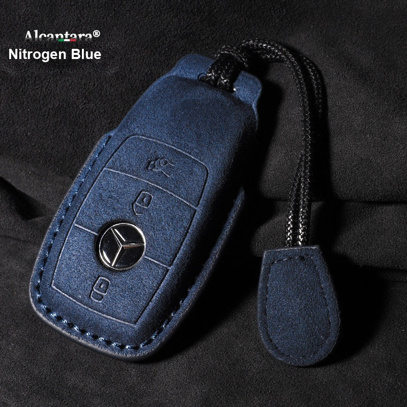 Mercedes-Benz nøgleetui i ruskind – Heldækkende cover