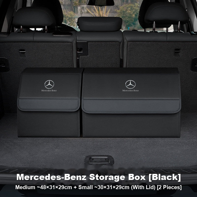 Mercedes-Benz Trunk Storage Box Set – Leather Organizer