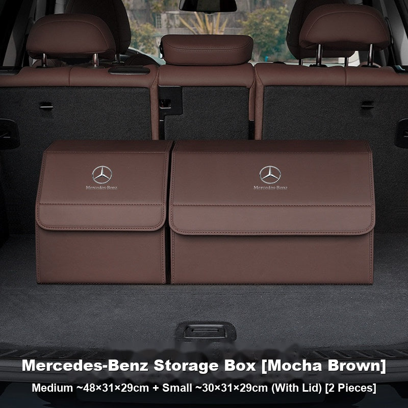 Mercedes-Benz Trunk Storage Box Set – Leather Organizer