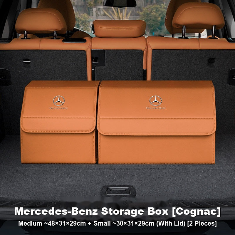Mercedes-Benz Trunk Storage Box Set – Leather Organizer