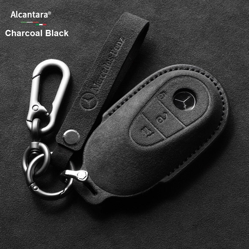 Mercedes-Benz nøgleetui i ruskind – Heldækkende cover