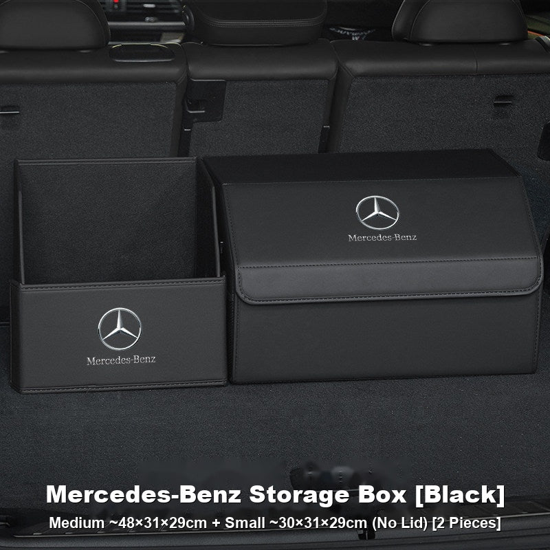 Mercedes-Benz Trunk Storage Box Set – Leather Organizer