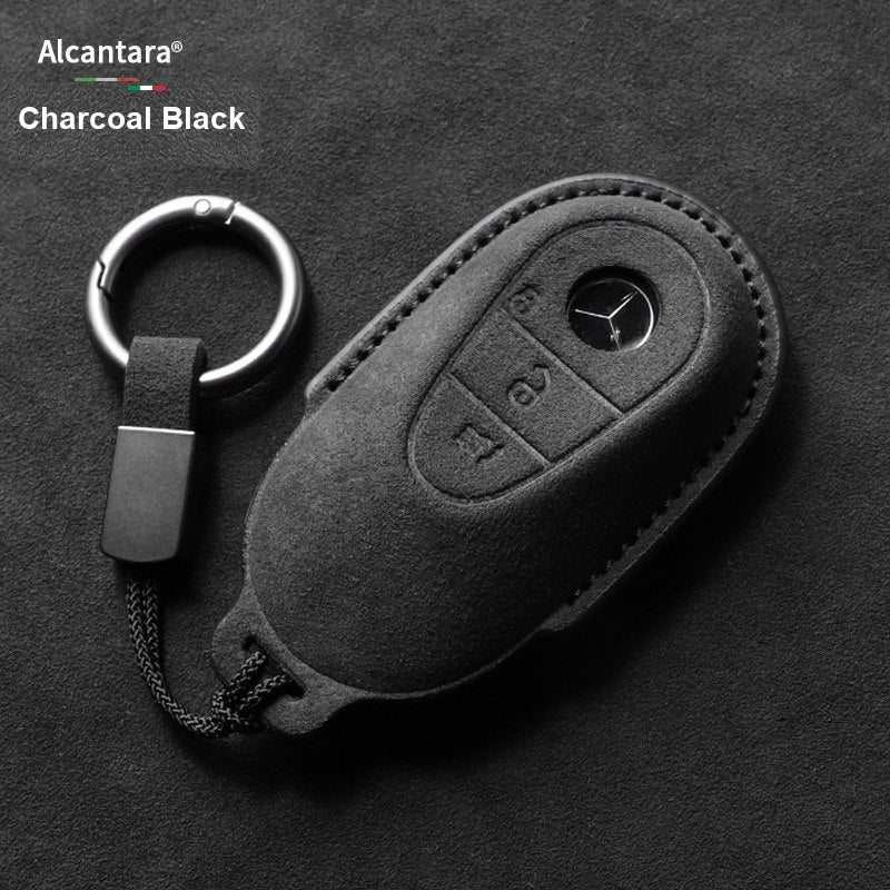 Mercedes-Benz nøgleetui i ruskind – Heldækkende cover