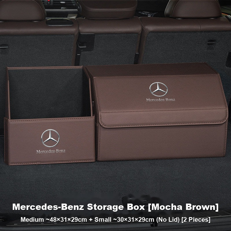 Mercedes-Benz Trunk Storage Box Set – Leather Organizer