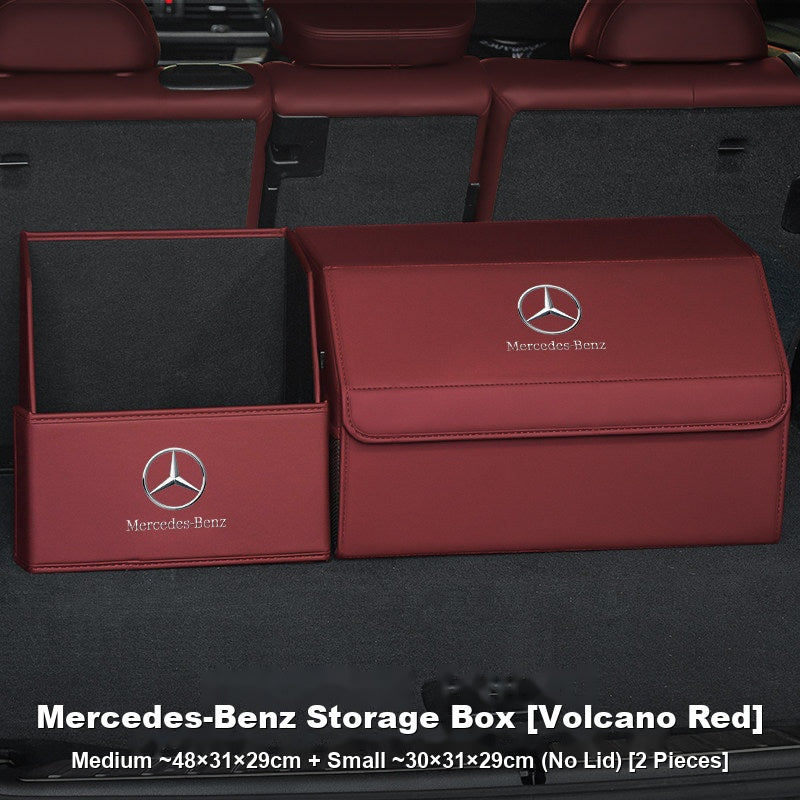 Mercedes-Benz Trunk Storage Box Set – Leather Organizer