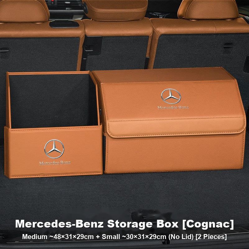 Mercedes-Benz Trunk Storage Box Set – Leather Organizer
