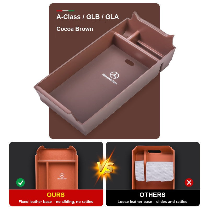 Mercedes-Benz armrest storage box color and model option