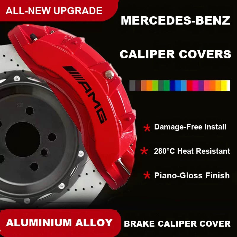 Mercedes-Benz AMG brake caliper cover in red – aluminium alloy