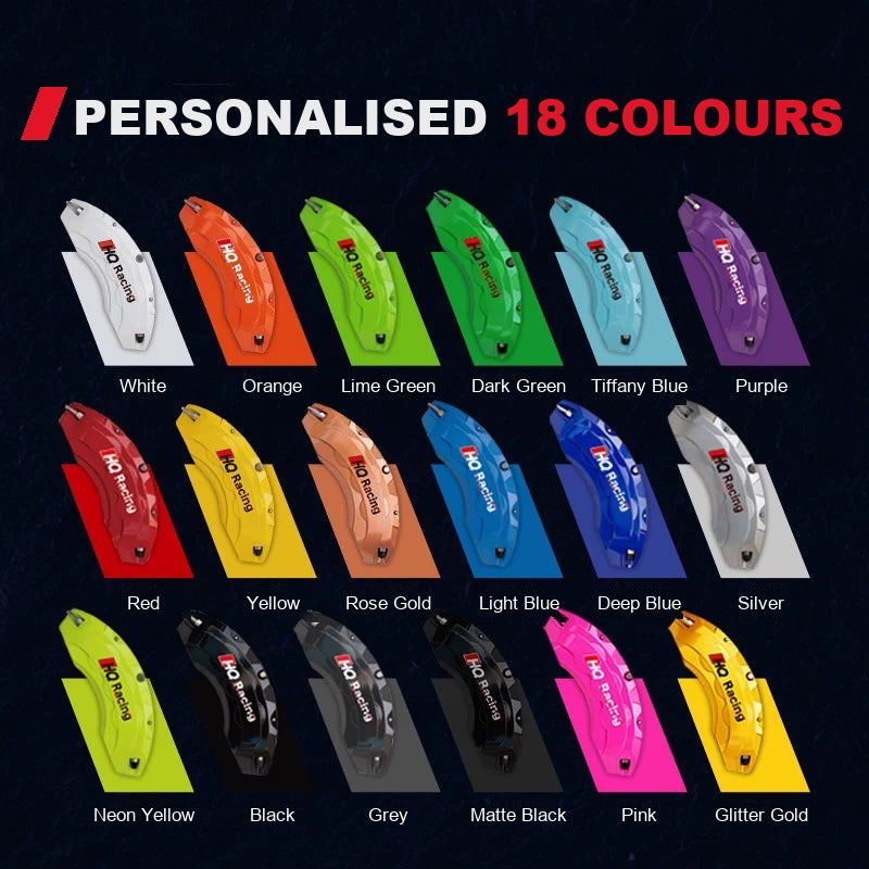 Brake caliper covers – 18 colour chart