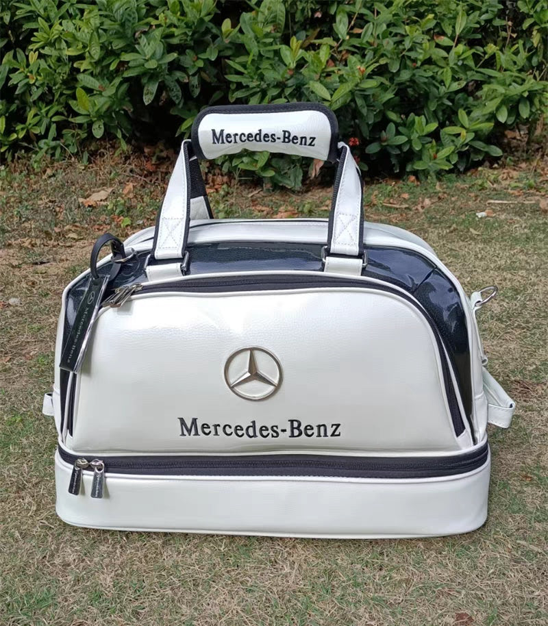 Mercedes-Benz golf travel duffel bag - white