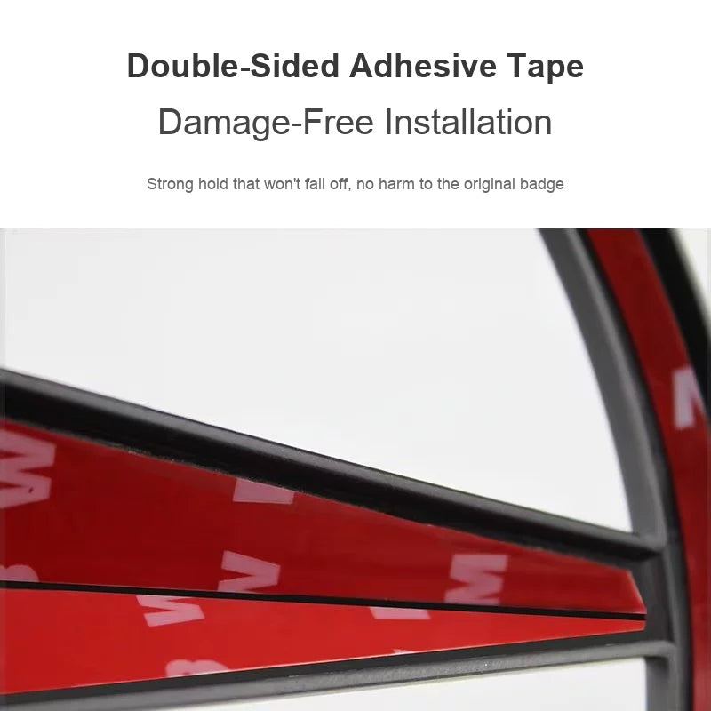 Mercedes-Benz star emblem cover double-sided adhesive tape for damage-free installation