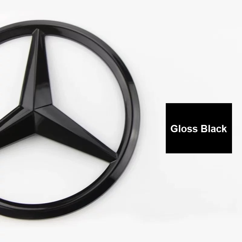 Mercedes-Benz grille star emblem cover in Gloss Black