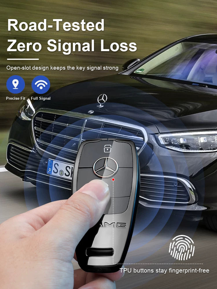 Mercedes-Benz key case signal test with zero signal loss