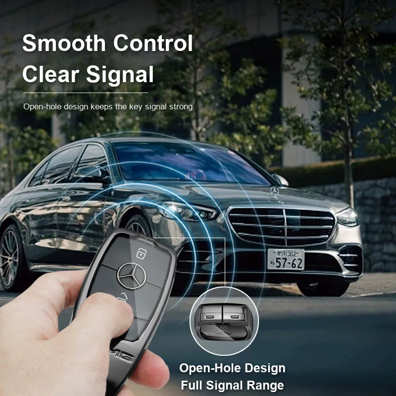 Mercedes-Benz key case open-hole design for full signal range
