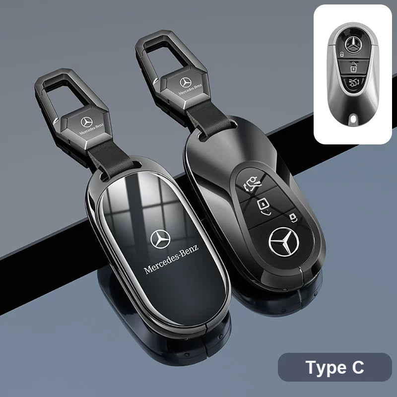 Mercedes-Benz Type C key case with hook buckle keychain