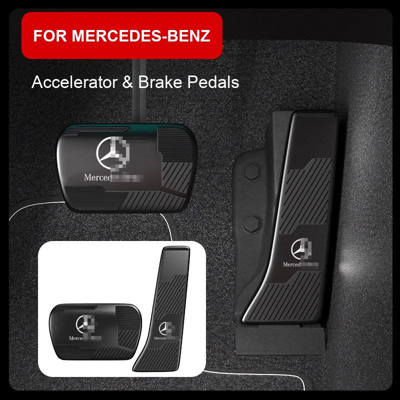Mercedes-Benz accelerator and brake pedal covers in Black