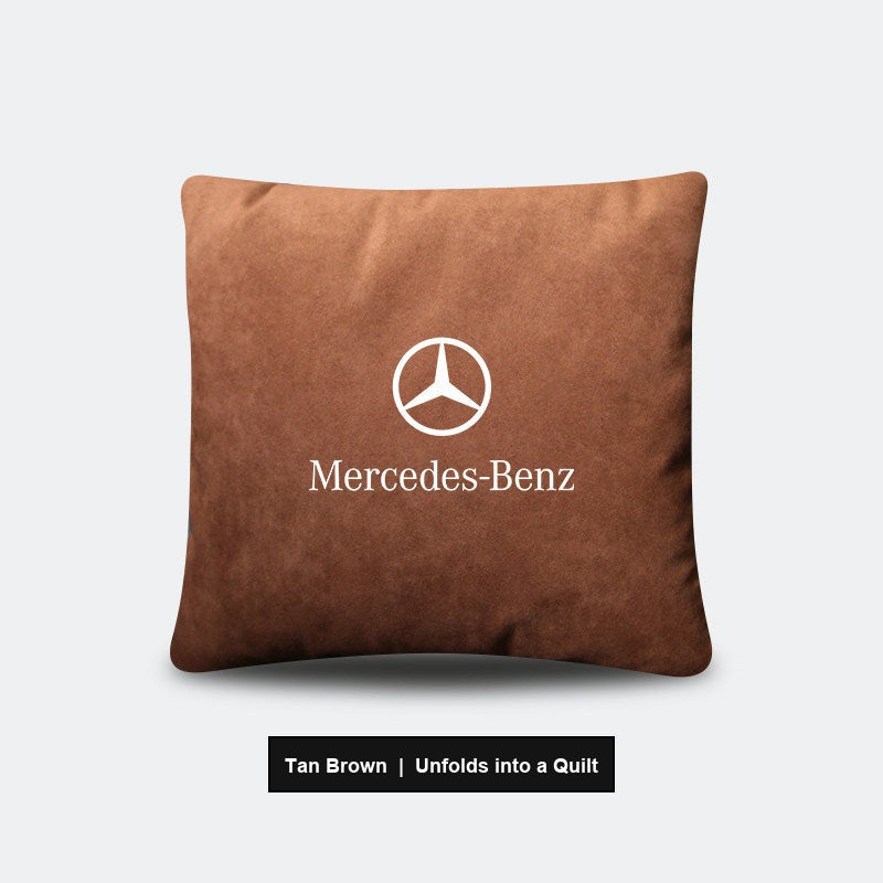 Mercedes-Benz 2-in-1 pillow quilt Tan Brown