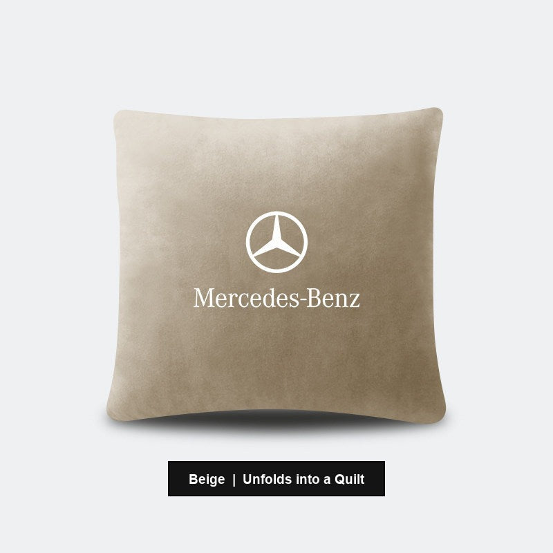 Mercedes-Benz 2-in-1 pillow quilt Beige