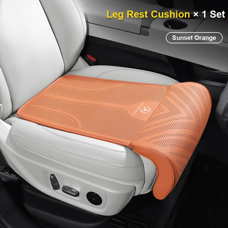 Mercedes-Benz logo seat cushion with leg rest – Sunset Orange, 1 set