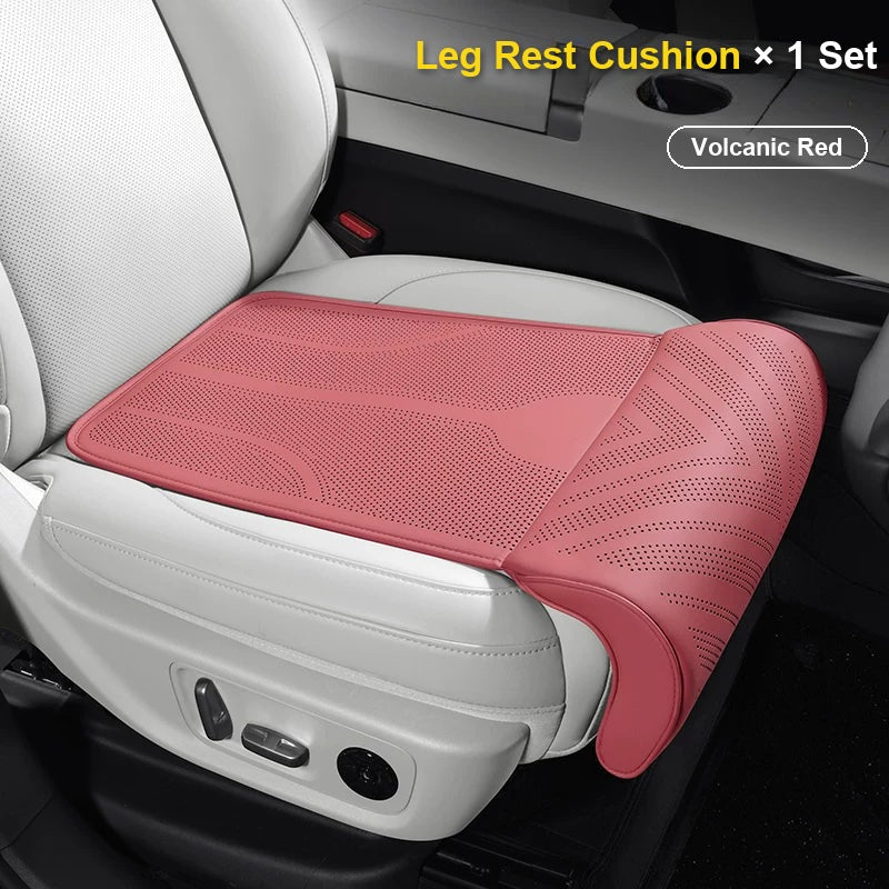 No logo seat cushion with leg rest – Volcanic Red, 1 set
