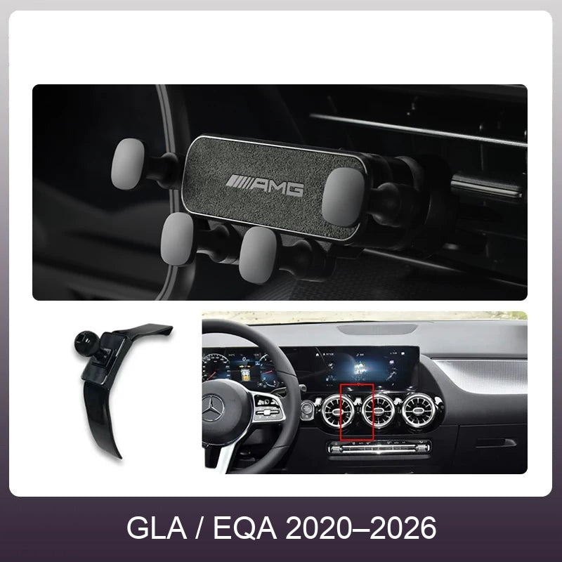 Mercedes suede phone holder Carbon Gray – GLA / EQA 2020–2026