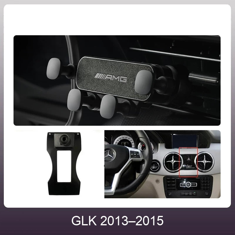 Mercedes suede phone holder Carbon Gray – GLK 2013–2015