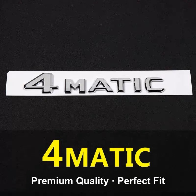 Mercedes-Benz 4MATIC chrome rear boot badge