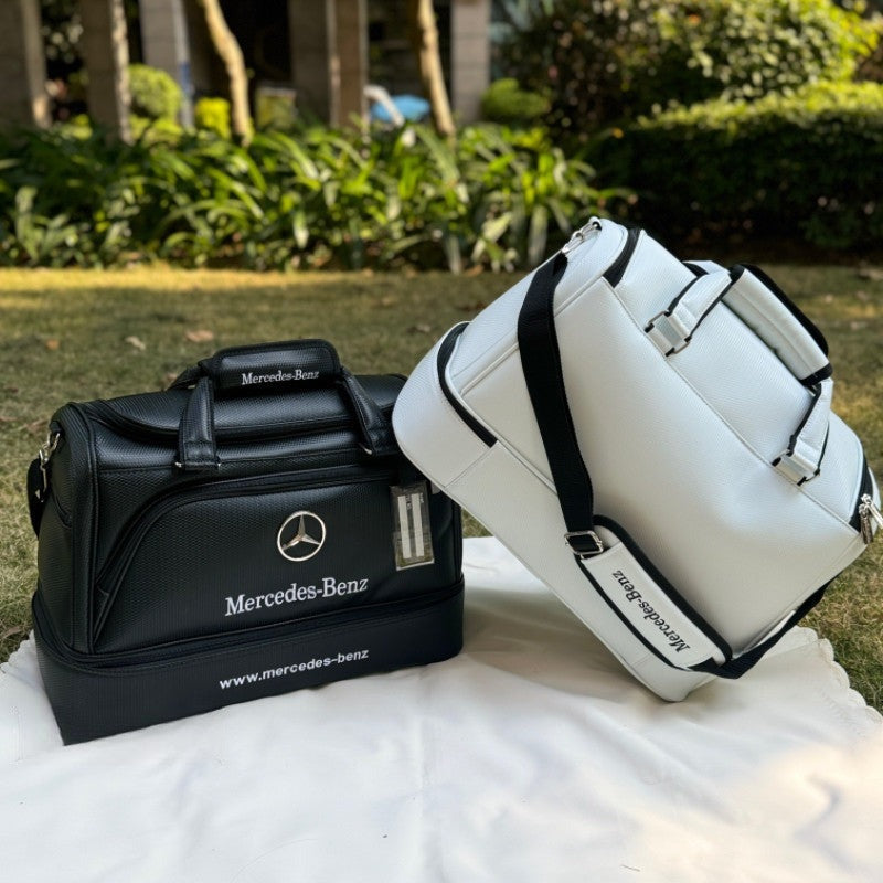 Mercedes-Benz golf duffel bag pair with shoulder strap