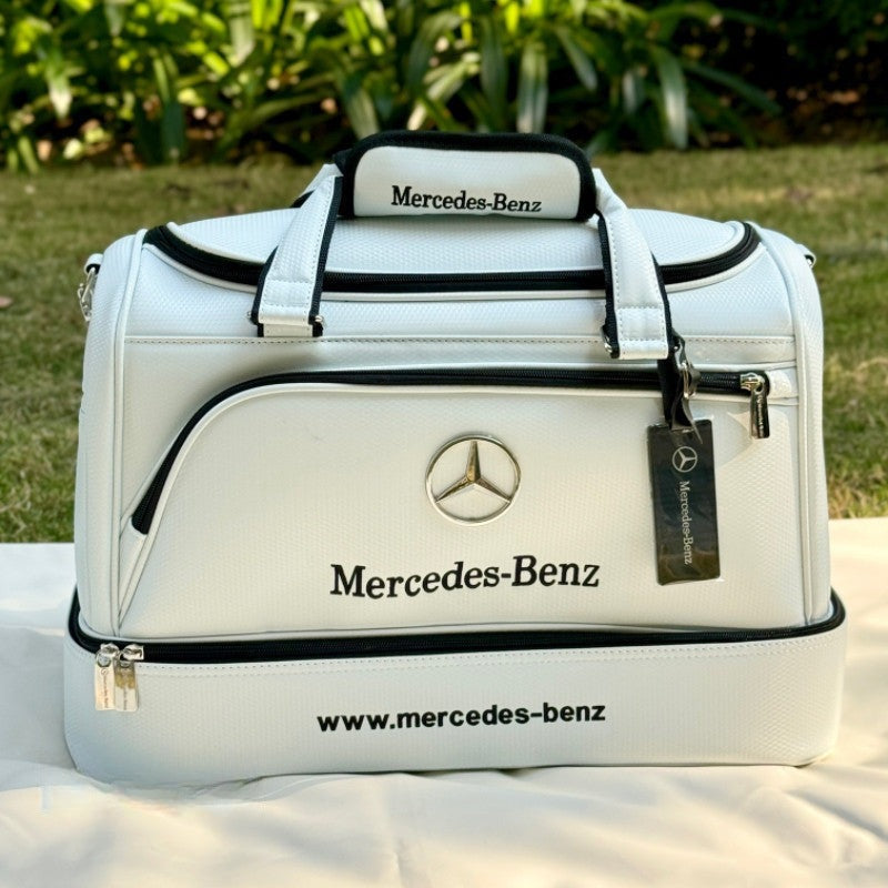 White Mercedes-Benz golf duffel bag