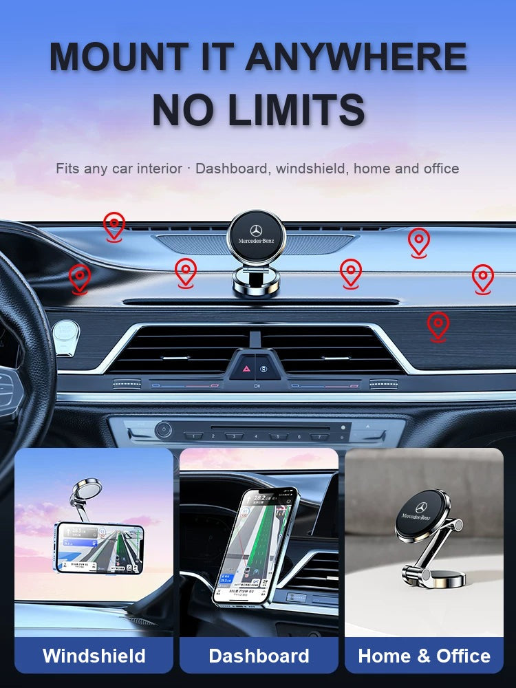 Mercedes-Benz phone mount for dashboard, windshield, home and office