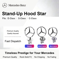 Mercedes-Benz Heritage Stand-Up Hood Star – Polished Chrome Bonnet Ornament